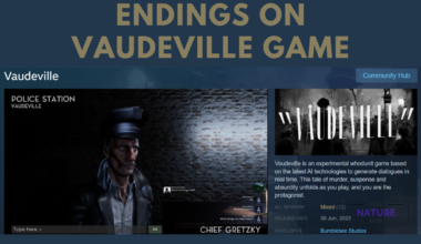 ENDINGS ON VAUDEVILLE GAME