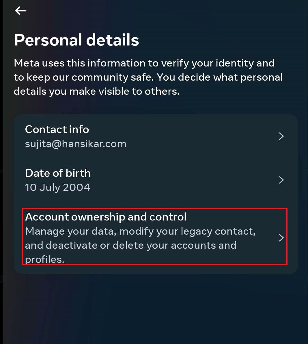  Account ownership to uninstall the Threads account.