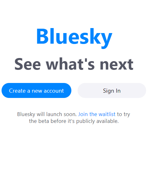 Bluesky join waitlist