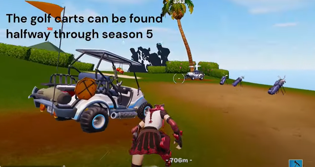Find the golf carts in season 5