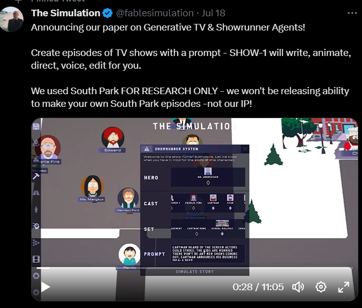 Simulation team creates South Park episode
