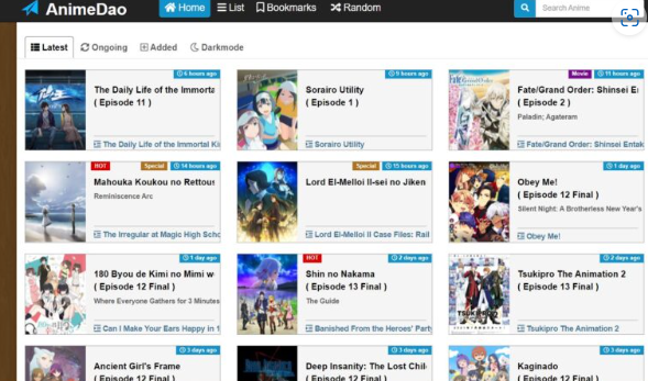 The official website of Animedao.