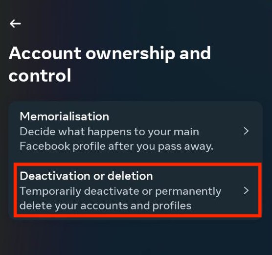 threads deactivation deletion