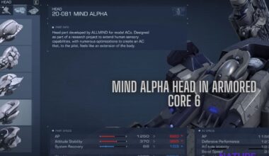 Mind Alpha Head In Armored Core 6