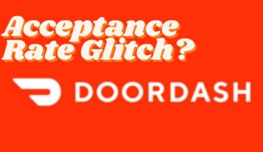doordash acceptance rate glitch