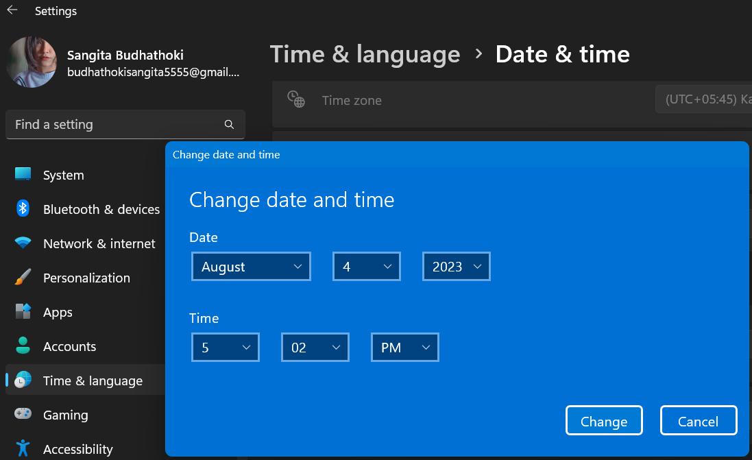 change the timing of your computer