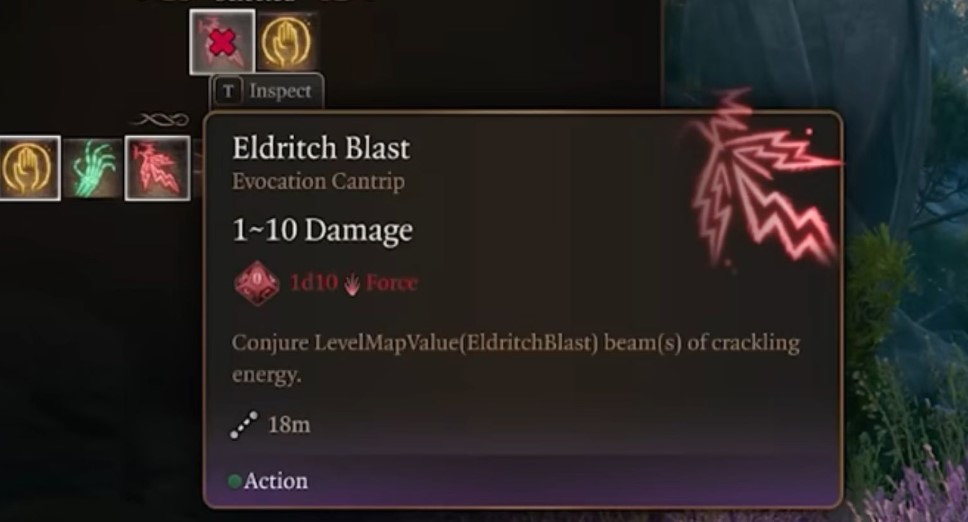 eldritch blast in bg3