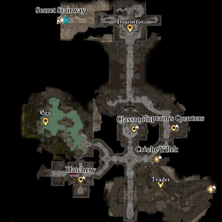 Go through corridor to reach Inquisitor's chamber Bg3