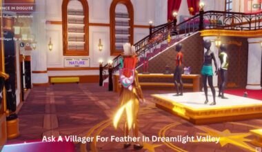 ask a villager for a feather dreamlight valley