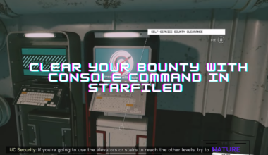 Clear Your Bounty with Console command In Starfiled