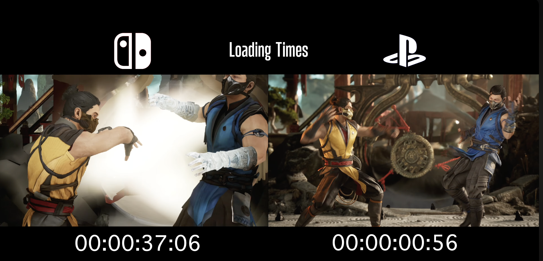 Loading time PS5 vs Switch