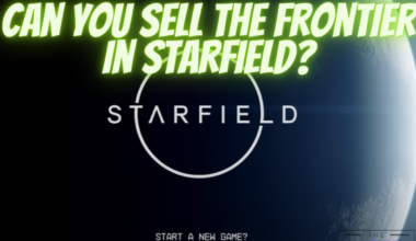 can you sell the frontier starfield