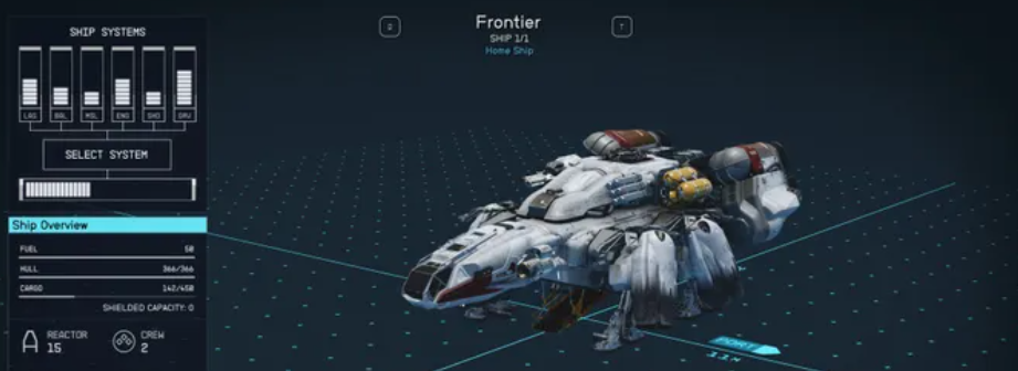 frontier ship starfield