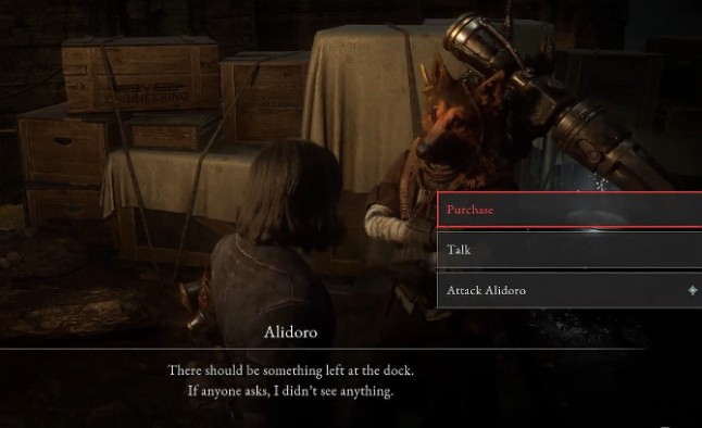 should you attack alidoro in lies of p