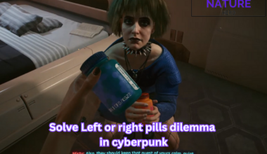 Left or right pills dilemma in cyberpunk