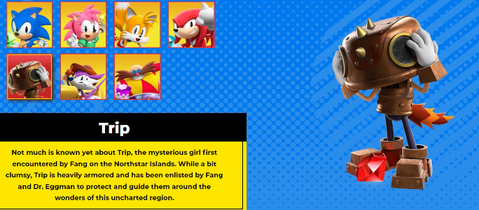 Sonic Superstars Trip Unmasked What Does She Looks Like The Nature Hero