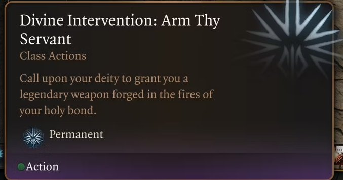 arm thy servant skill bg3