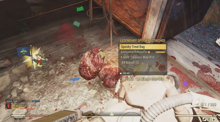 treat bag is fallout 76 spooky scorched rewards
