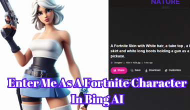 Enter Me As A Fortnite Character In Bing AI