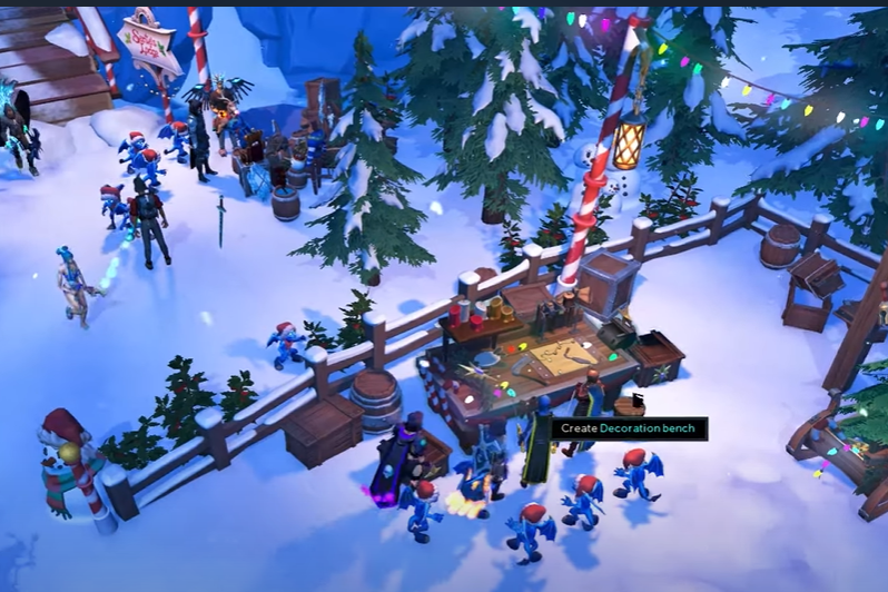 decoration bench runescape christmas event