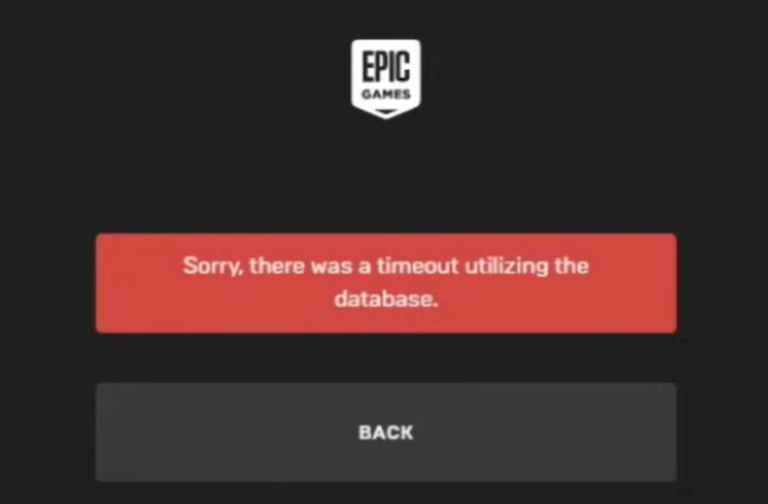 Epic Games Launcher: Solve The Issue Of Timeout Utilizing The Database