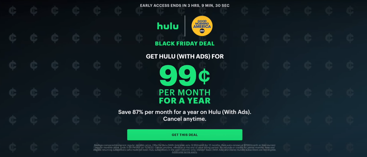 Is Hulu Black Friday Deal Not Working? The Nature Hero