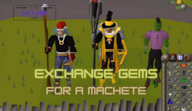 exchange gems for a machete osrs