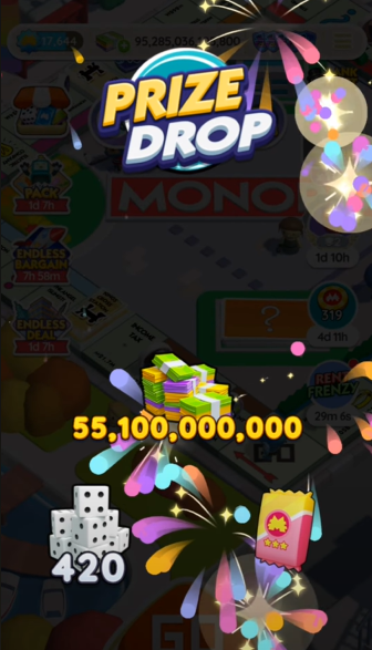 prize drop event monopoly