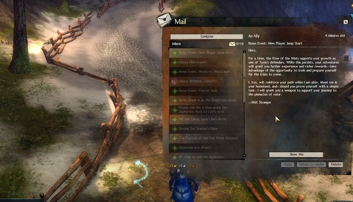 the new player jump start gw2 tasks