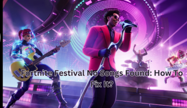 The Fortnite Festival no songs found error.