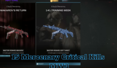 Explore 15 Mercenary Critical Kills Quest In MW3