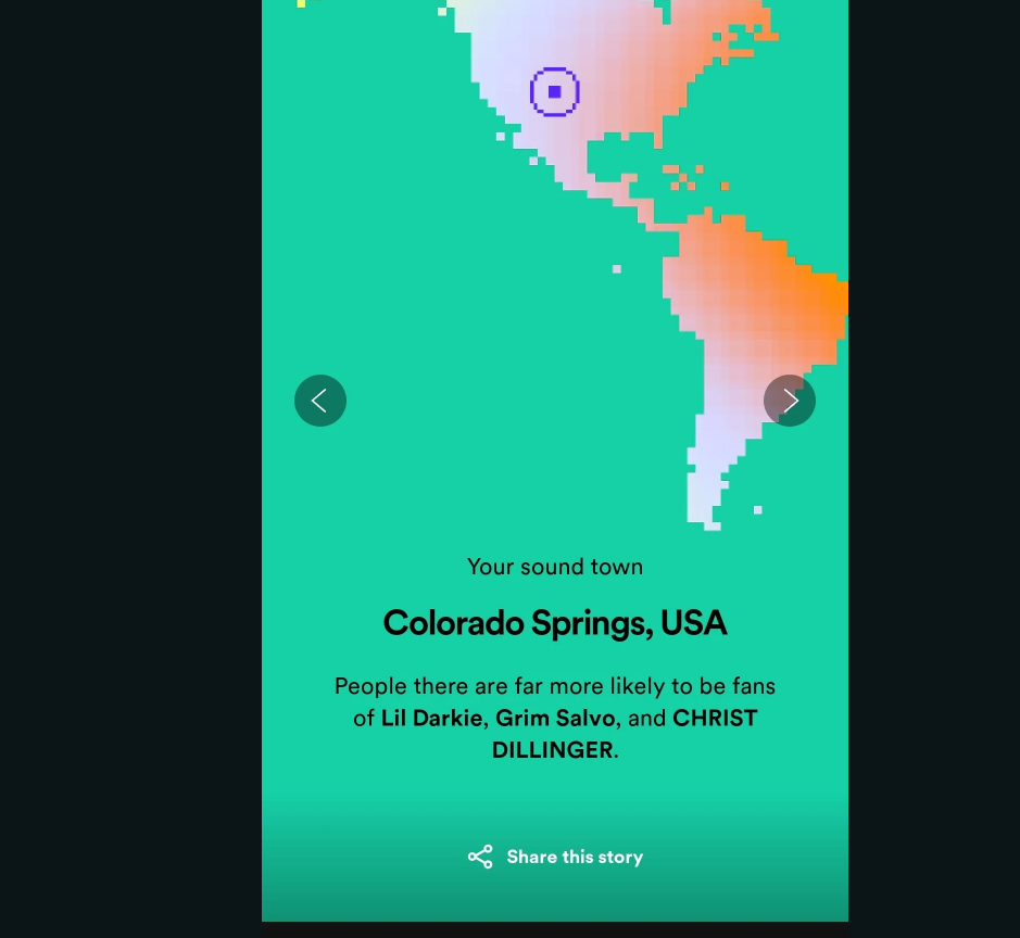 This is an alternate screen for Spotify Wrapped if the animation is not working.
