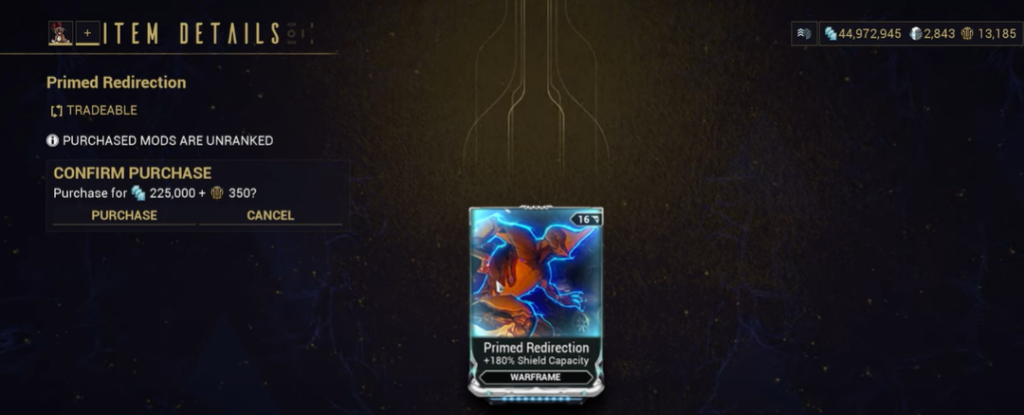 Warframe : Understanding The Primed Redirection Mod - The Nature Hero