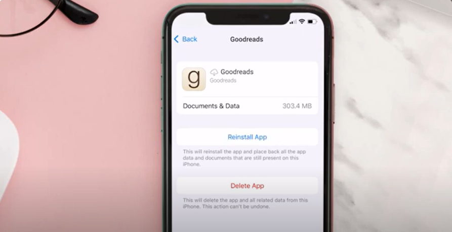 Reinstalling and Uninstalling Goodreads app