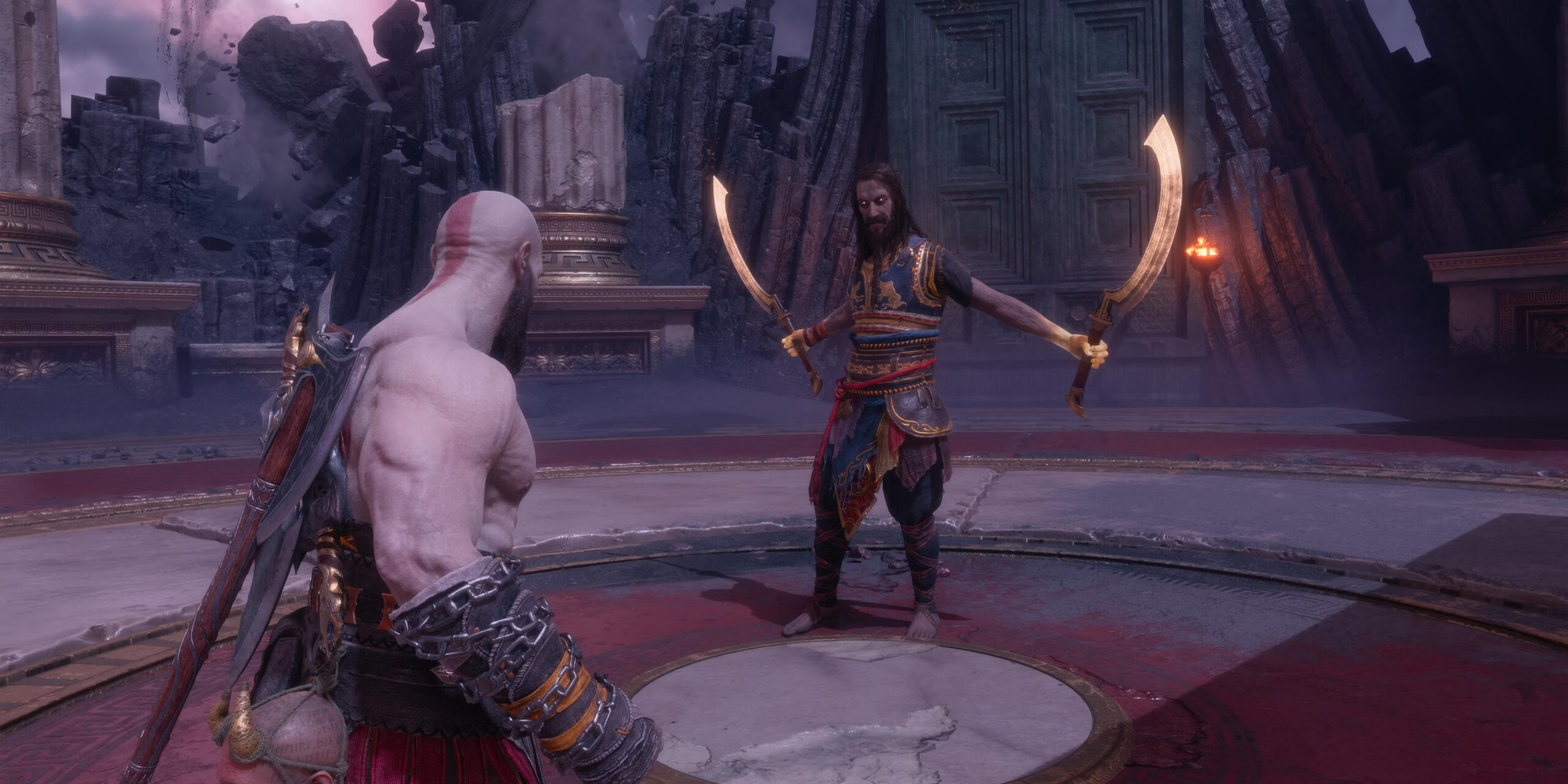 Battle of Kratos and Tyr