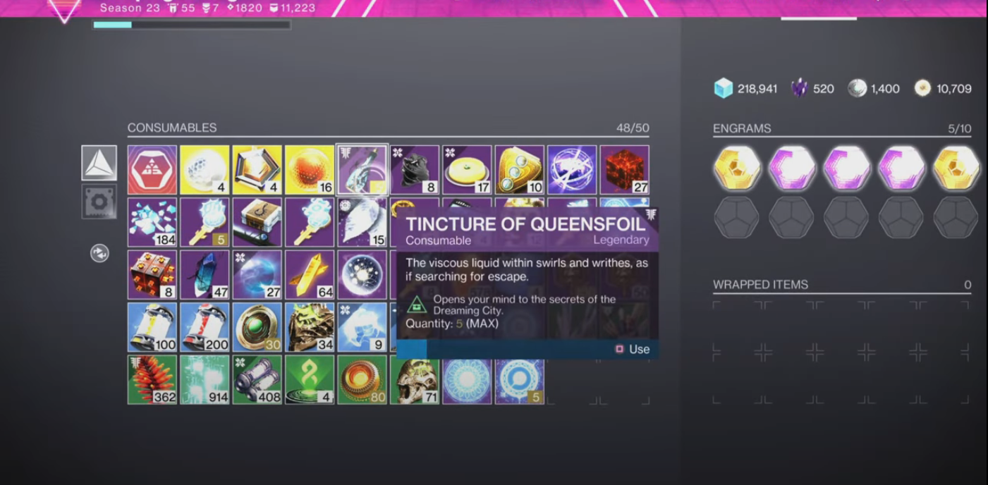 Using tincture of queensfoil to unlock the ascendant plane