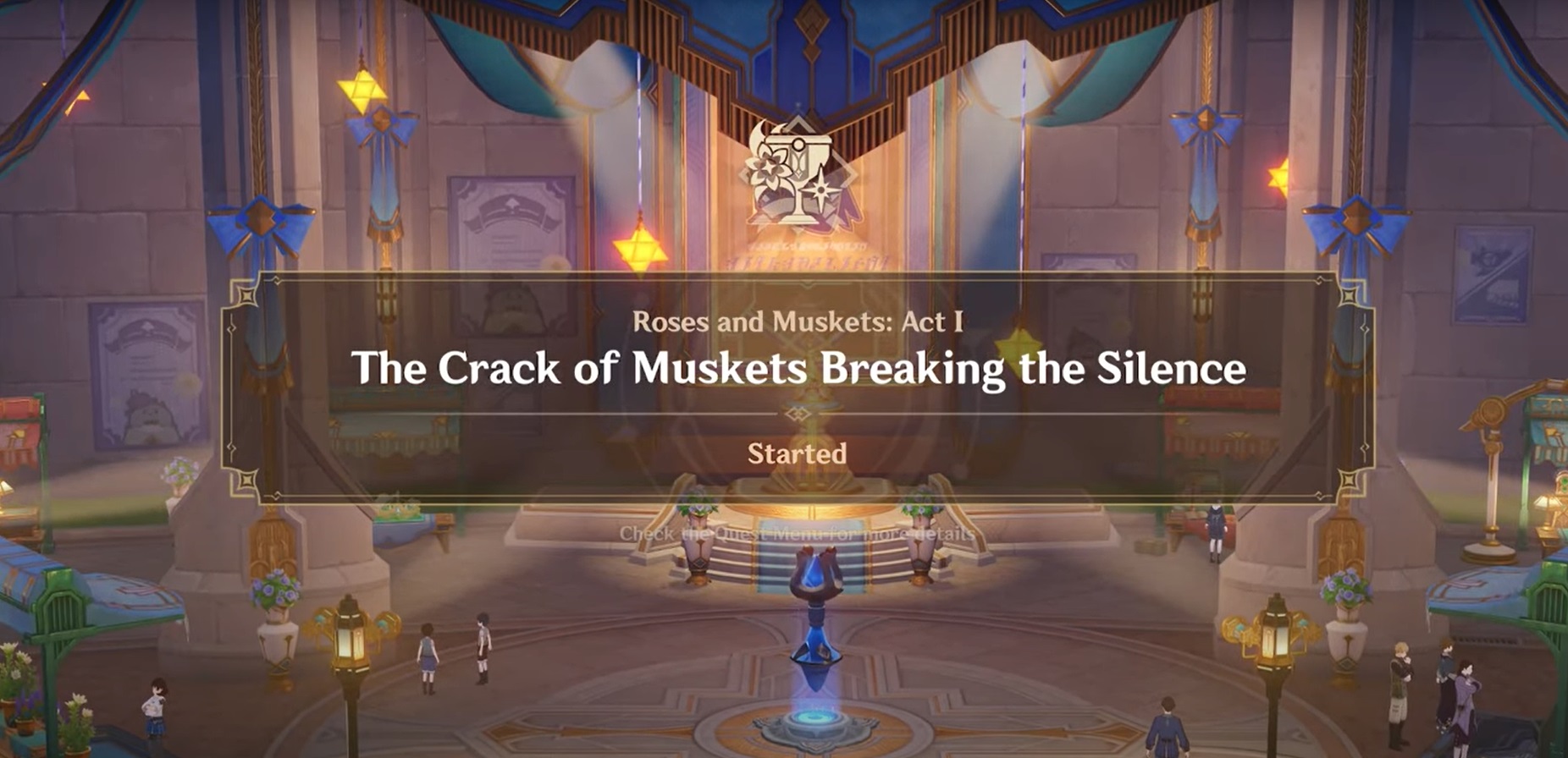 crack of muskets breaking silence