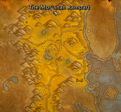 The Mor'shan Rampart for Horde vendor