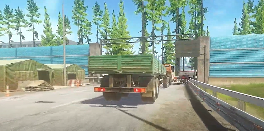 green truck