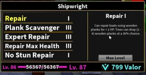 Shipwright subclass abilities