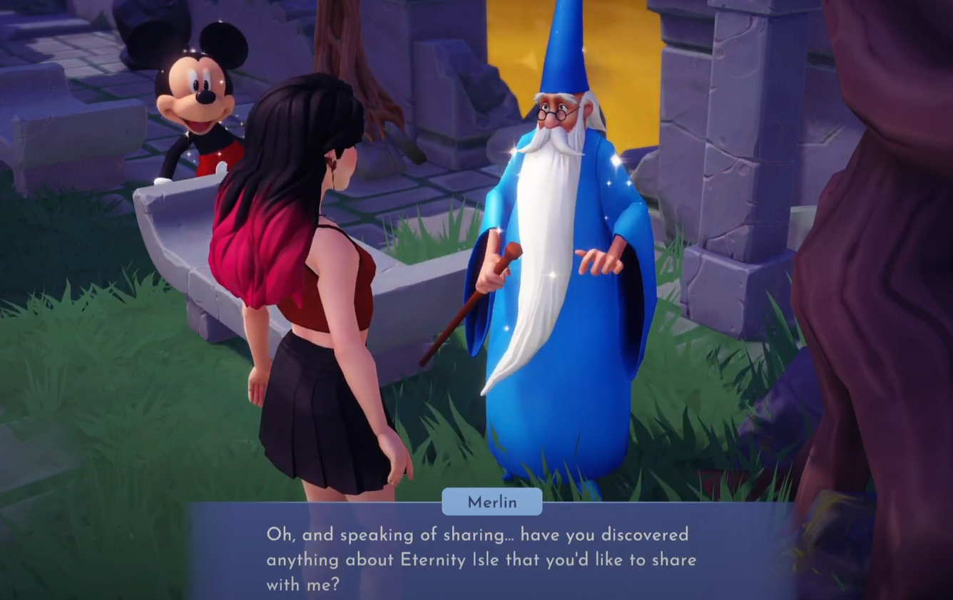 interact with merlin in dreamlight valley