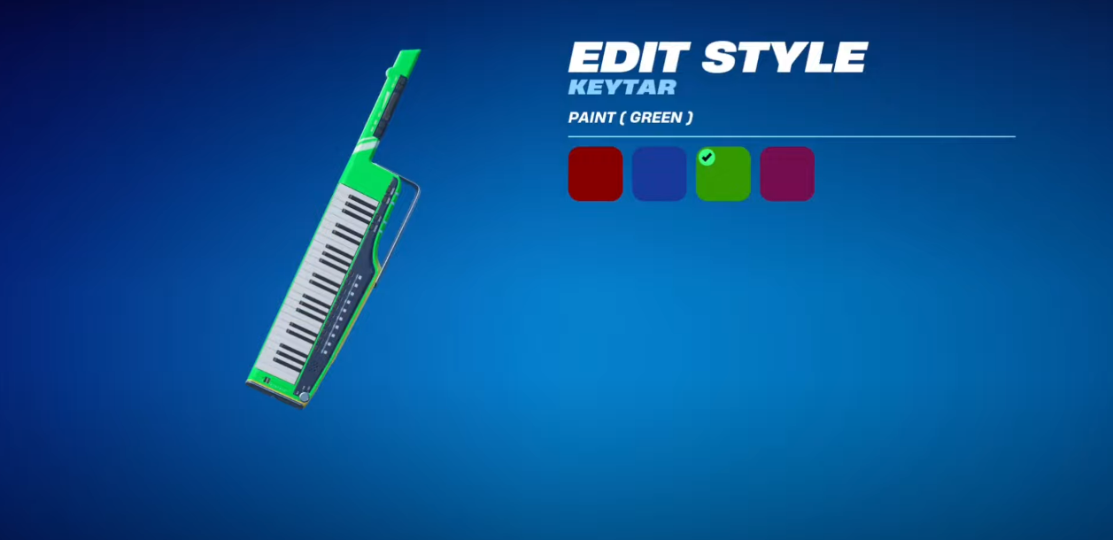 style instruments in fortnite