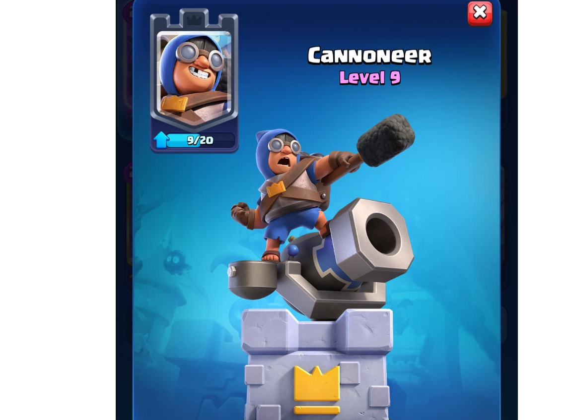 Cannoneer clash royale