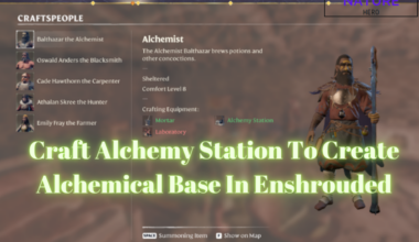 Craft Alchemy Station To Create Alchemical Base In Enshrouded