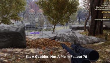Eat A Cobbler, Not A Pie In Fallout 76