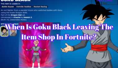 Goku black skin on item shop