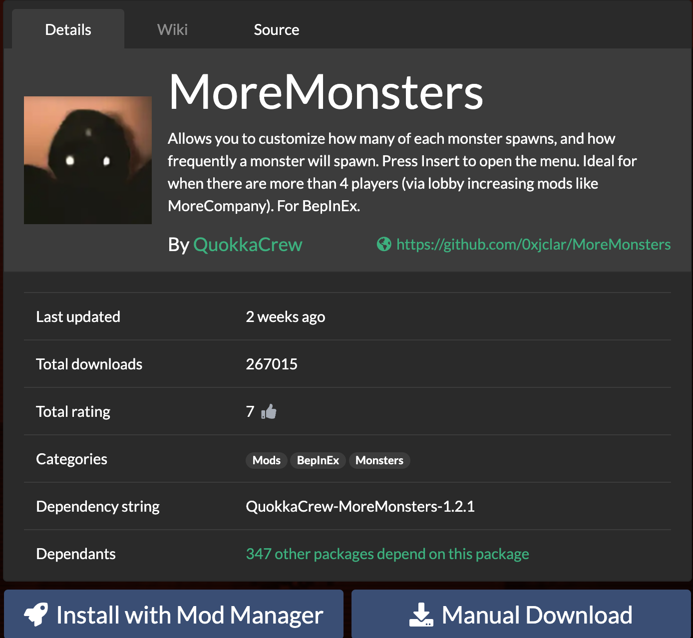 MoreMonsters mods