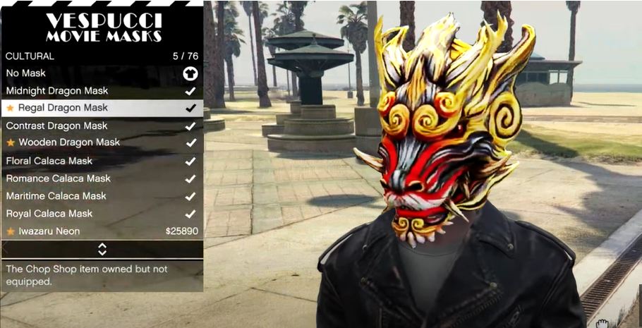  Regal Dragon lunar Mask in GTA 5