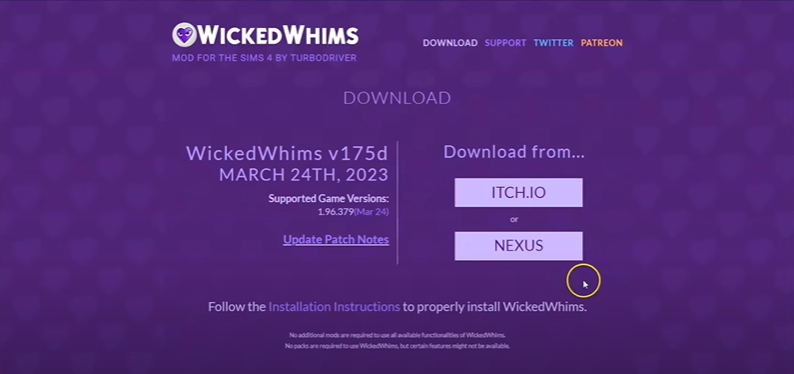 Download the Wicked Whims