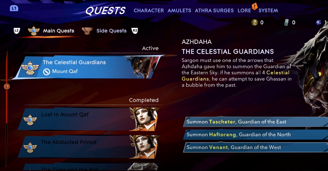 The Celestial Guardians quest